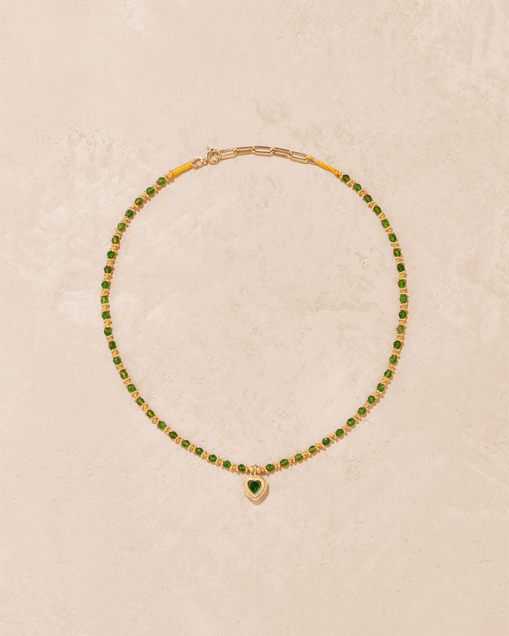 Gini K Diopside necklace