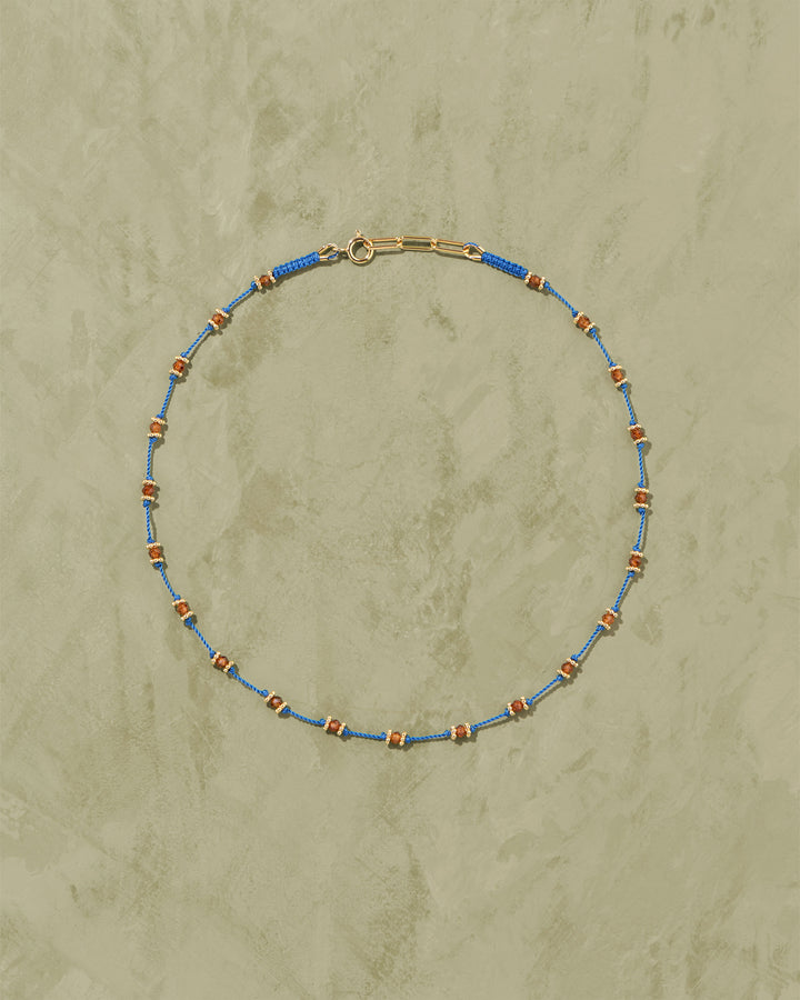 Lotus Garnet Hessonite Necklace